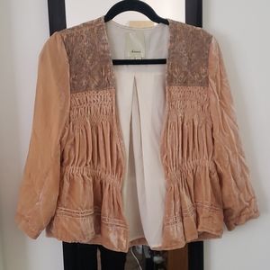 Soft Velvet embroidered jacket